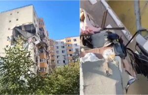 Bărbat prins sub dărâmături filmat în timp ce roagă pompierii să fie salvat. Imagini de groază după explozia din Rahova