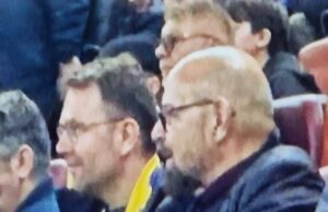 Cătălin Drulă, surprins alături de Cristian Popescu Piedone, pe stadion