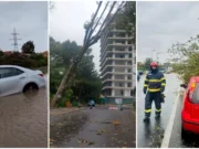 Furtunile puternice au făcut ravagii în țară: străzi inundate și mașini sub ape la Constanța. Peste 300 de intervenții în Capitală