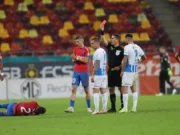 Ce gest stupid! Alex Cicâldău a primit cartonaș roșu după ce l-a lovit pe Darius Olaru la mijlocul terenului
