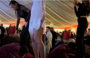 Armin Nicoară, gest complet deplasat la o nuntă, de față cu soția! Din senin, a început să îi sărute picioarele nașei. Toate privirile au fost pe el, iar imaginile sunt virale: „Aiurea! Nu înțeleg de ce mai e cu Claudia!”