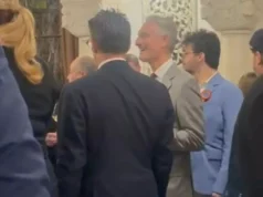 Nicușor Dan nu se leapădă de Matei Păun. Controversatul om de afaceri cu opinii pro-ruse, prezent la recepția de Ziua Națională – VIDEO