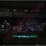 Atmosfera specială în Ghencea, la 40 de ani de la câștigarea Cupei Campionilor Europeni. Show de lasere și lumini la finalul evenimentului de pe Stadionul Steaua.