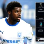 Steven Nsimba, victima rasismului după golul cu Dinamo! Atacantul Craiovei a făcut publice mesajele. Foto